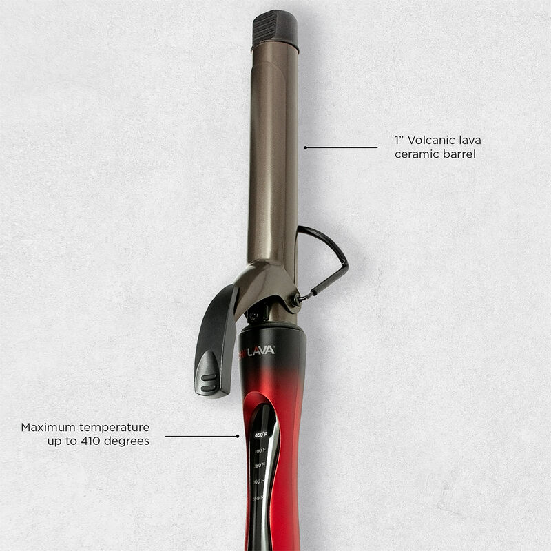 LAVA 1 Inch Volcanic Ceramic Curling Iron, , large image number null